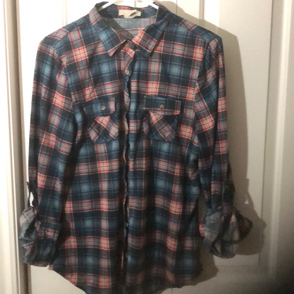MIRANDA Plaid button down shirt XL - Picture 1 of 5